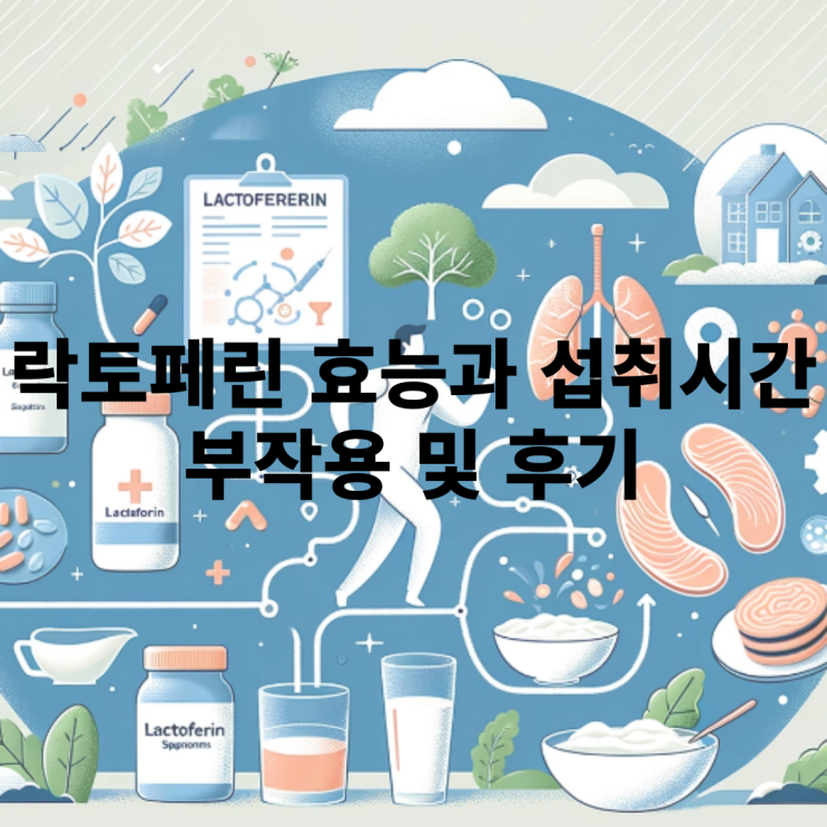  락토페린 효능과 섭취 및 먹는 시간, 부작용?