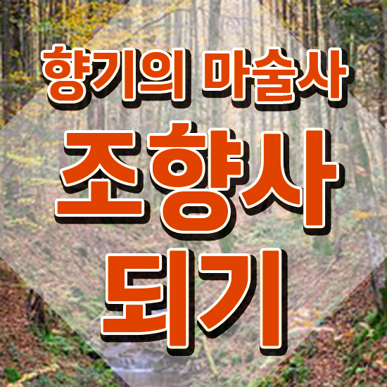  조향사 1급 , 조향사자격증 취득방법 및 취업