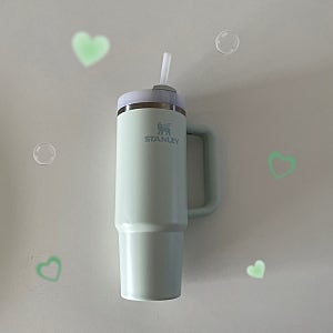 스탠리 텀블러 퀜처 887 미스트 색상 한달사용 후기