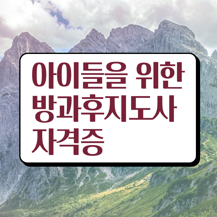  기술 자격증 추천 , 방과후지도사 온라인으로 완료한 과정