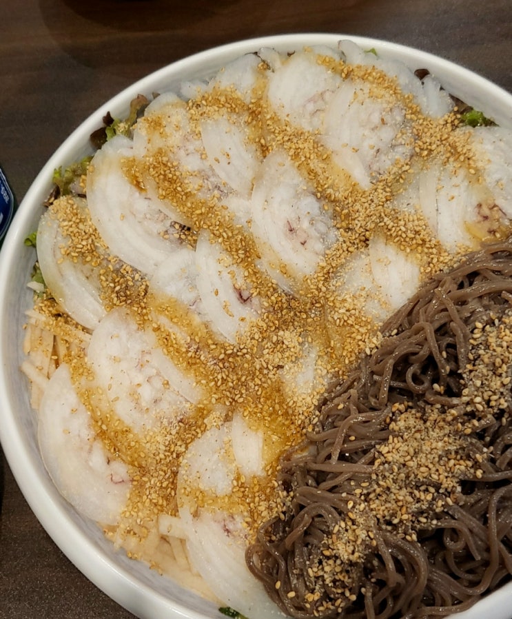  부산 남포동 한치모밀 참치한접시까지 술안주로 최고인 곳 오구작작