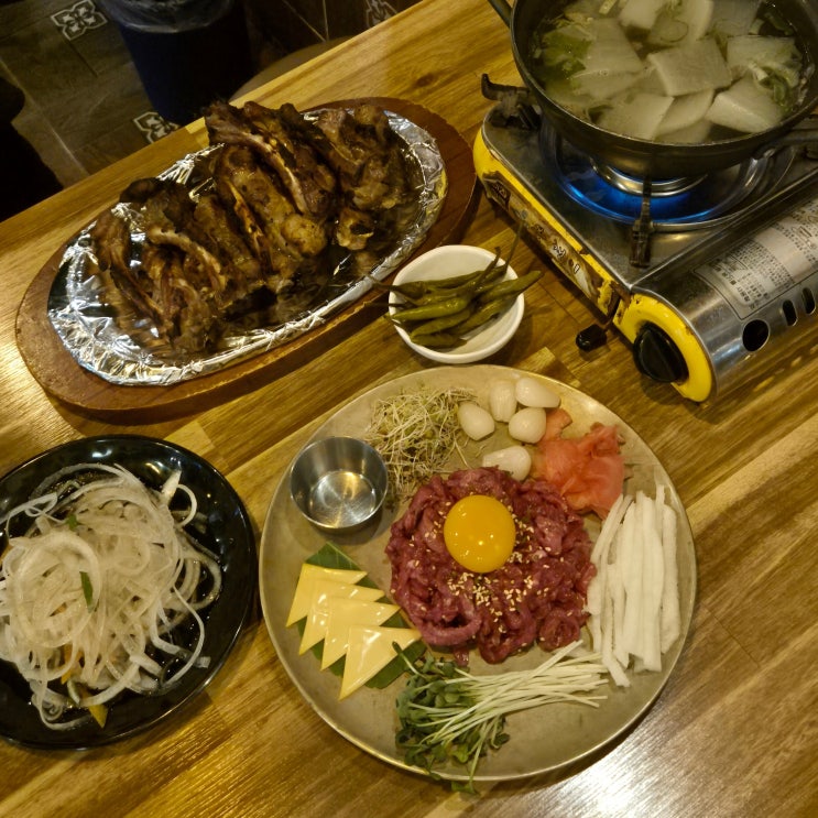  [광명사거리역맛집] '유쾌한등갈비' | 가성비 육회 & 등갈비 세트