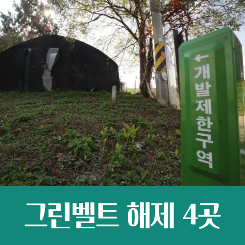  수도권 그린벨트 해제, 신규택지 4곳은 어디?