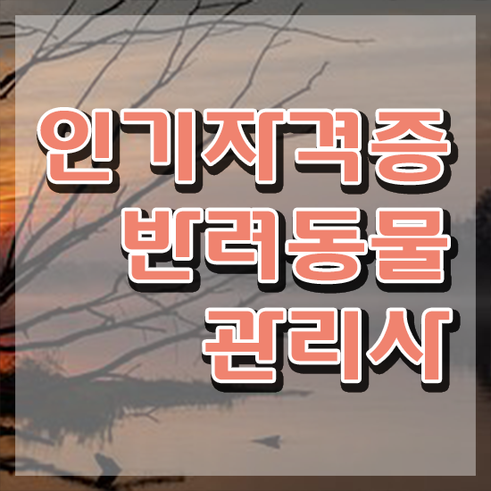  반려동물 생활관리사 , 반려동물관리사 자격증 2주 만에 합격한 팁 및 취업 전망