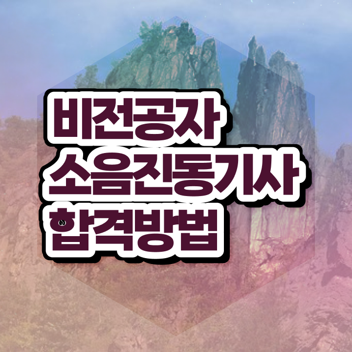  소음진동기사 취득자격 독학으로 단기간에 완료한 방법