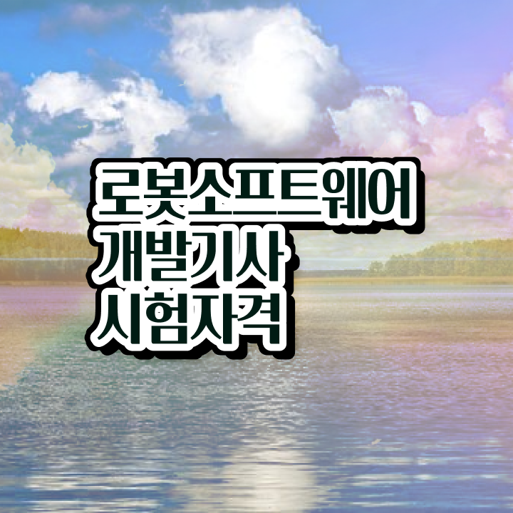 로봇소프트웨어개발기사 자격증 로봇소프트웨어개발기사 취득자격 독학으로 간편하게 끝낸 후기