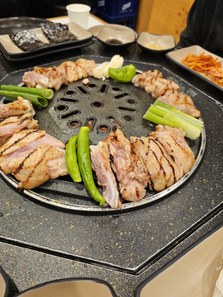  거제 아주동맛집 팔각도 메뉴 숯불 닭갈비