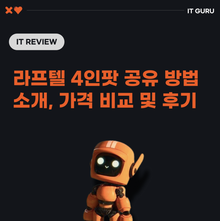 라프텔 4인팟 공유 방법 소개, 가격 비교 및 13개월 사용 후기 라프텔 4인팟 공유 방법 소개, 가격 비교 및 13개월 사용 후기