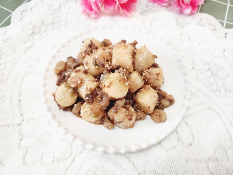  궁중떡볶이 만들기 다진소고기 넣어 만드는 간장떡볶이 레시피