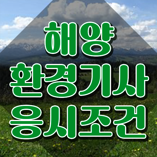  해양환경기사 하는일 해양환경기사 시험응시자격 온라인으로 쉽고 빠르게 준비한 팁