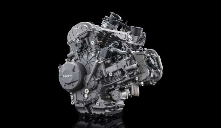  "두카티 뉴 V2 엔진" 890cc, 120hp, 54.4kg