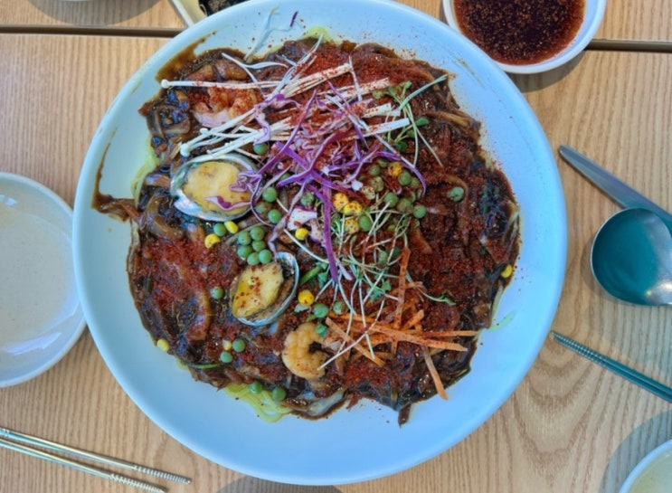  해동 용궁사 근처 맛집 해물 쟁반짜장
