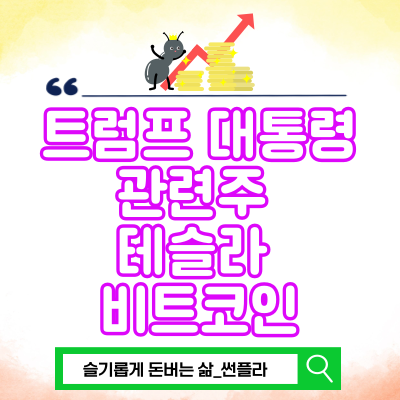 2024 트럼프 <b>대통령 당선</b>! <b>트럼프</b> 관련주 테슬라 비트코인