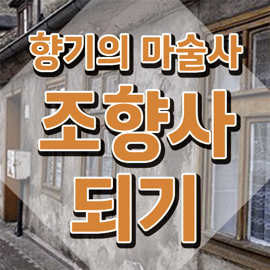  40대남자자격증 , 조향사 고졸 비전공자도 단기간에 끝냈던 전략