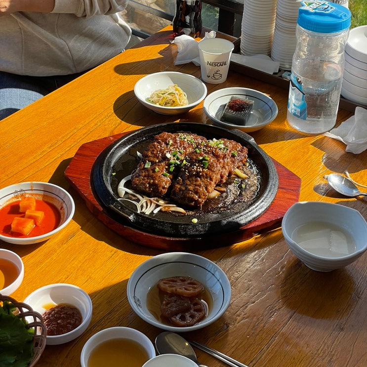  전주한옥마을 맛집 교동떡갈비:주말 가족 4인 떡갈비