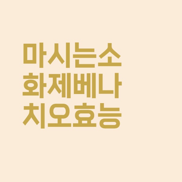  베나치오 어린이 소하제 베나치오키즈 성분 정리했어요