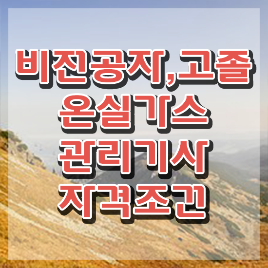  온실가스관리기사 기출 온실가스관리기사 시험응시조건 온라인 수업으로 쉽고 빠르게 끝낸 비법