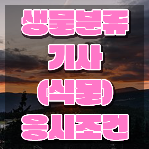  생물분류기사(식물) 응시조건 온라인으로 단기간에 성공한 노하우