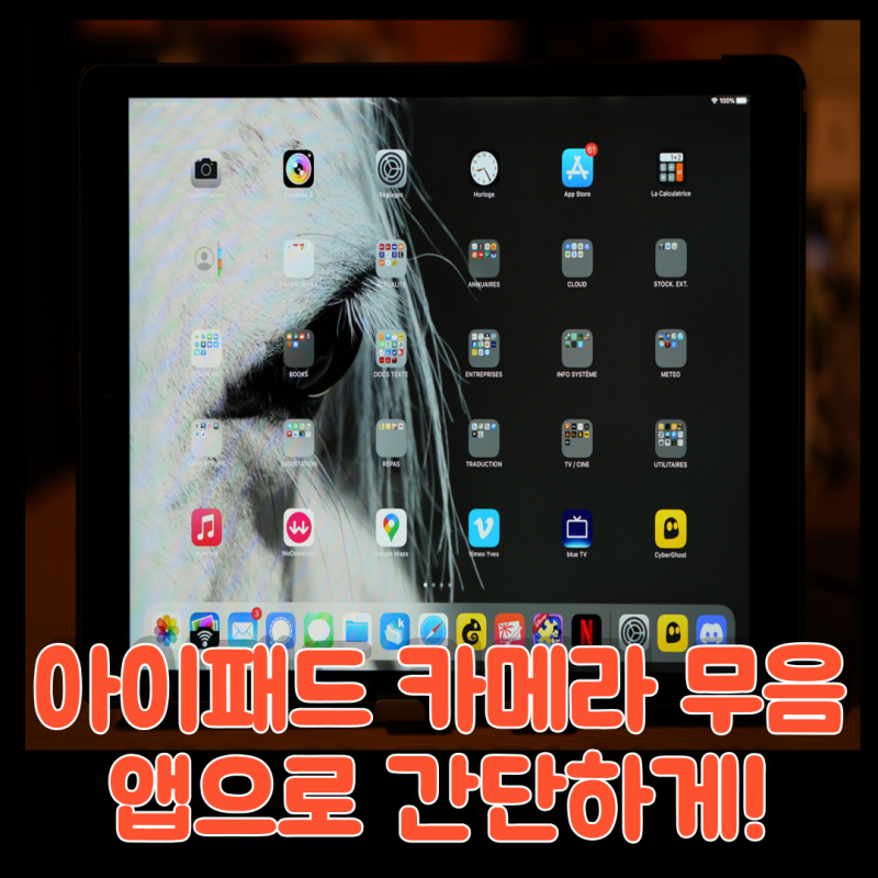 아이패드 카메라 무음 설정? 아이패드 앱 추천 미라카메라