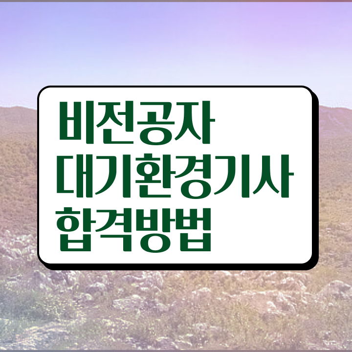  대기환경기사 실기 후기 , 대기환경기사 자격요건 집에서 온라인으로 단기간에 준비한 노하우