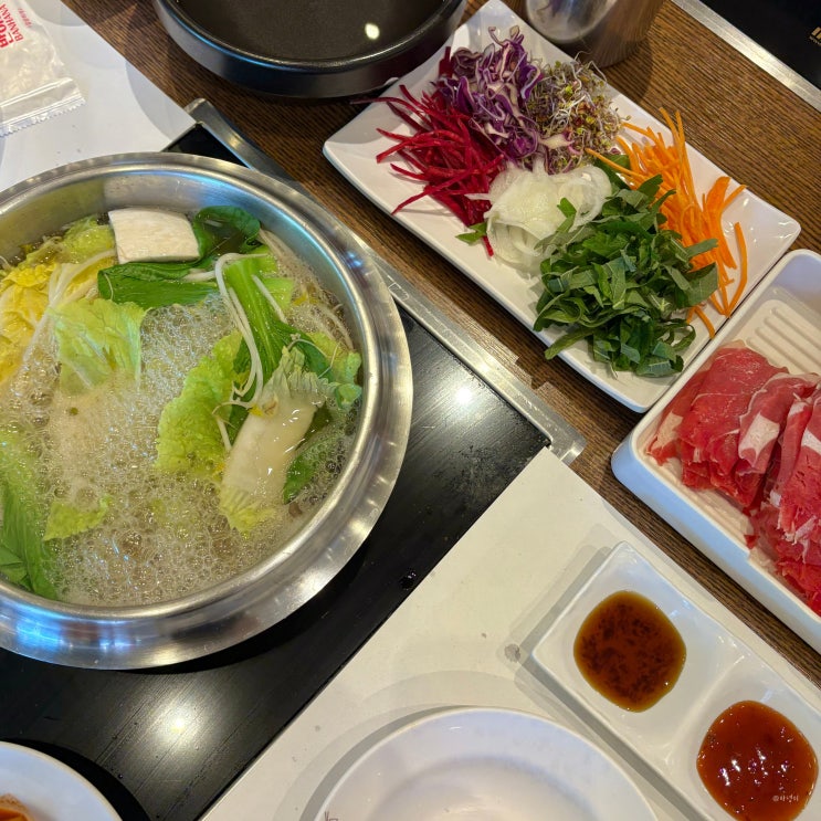  양산 물금역 맛집 황산공원 근처 가족 외식 와와샤브&구이 무한리필 점심후기