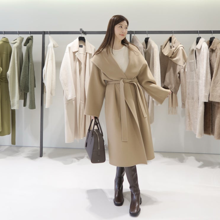 R2W 알투더블유 10주년 한남 플래그십 스토어 리뉴얼 쇼룸 24FW 신상 캐시미어 겨울코트, 아우터, 가방