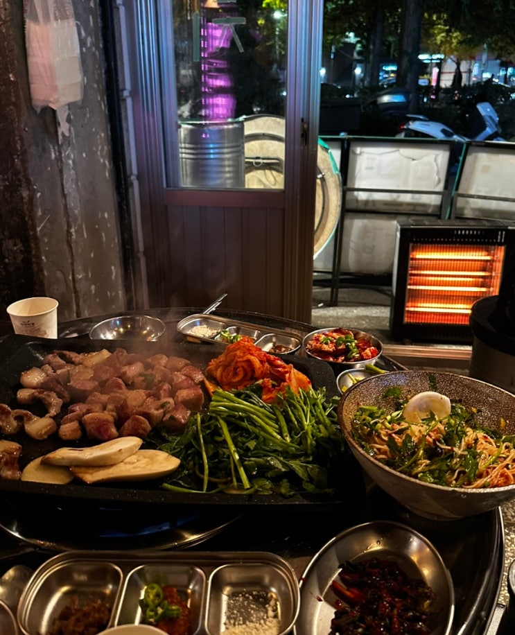  대흥역 맛집 김숙성 구워주는 마포 야장 고기집