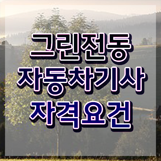  그린전동자동차기사 자격증 실기 후기 , 그린전동자동차기사 1달 만에 합격한 팁 핵심 정보