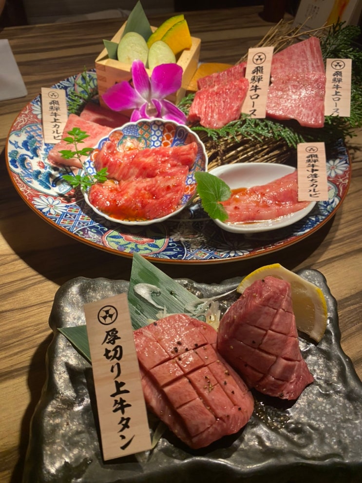  나고야 맛집 추천 야키니쿠 우설 후시미야 히다규