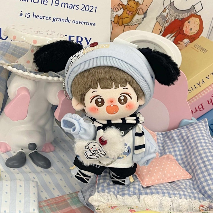  20cm 강아지의 하루 세트 인형옷 아이돌인형옷