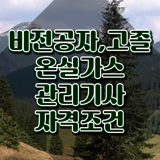  온실가스관리기사 필기 시험 요건 온실가스관리기사 응시자격 학점은행제로 단기간에 성공한 노하우
