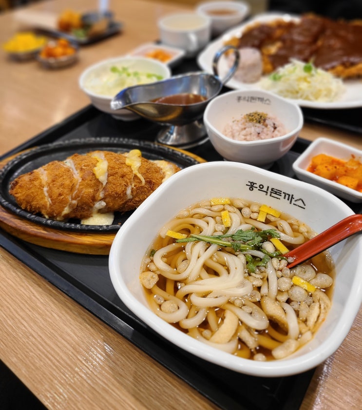  송도 아이랑 가기 좋은 송도동맛집 홍익돈까스 송도점(ft. 송도 가성비 맛집)