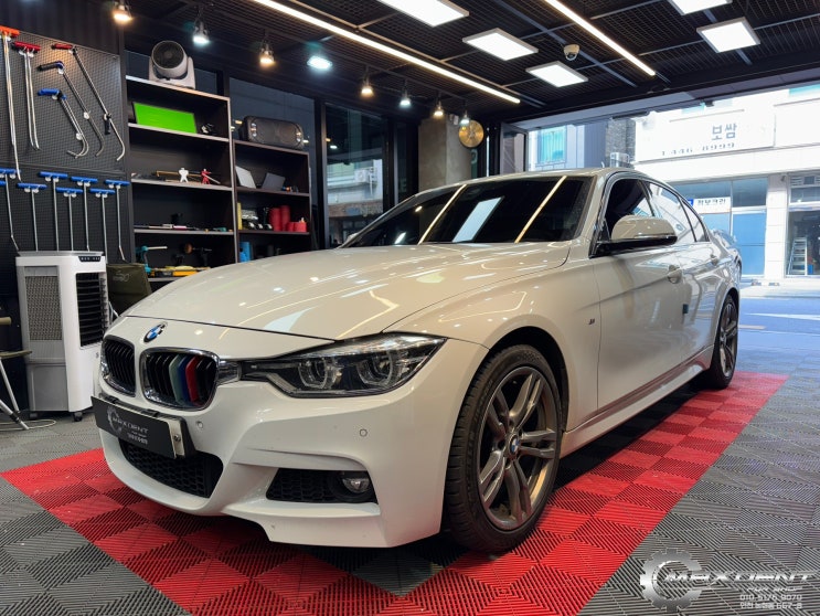  BMW 320d 사고수리 자차보험으로 교환 수준 판금도색으로 복원