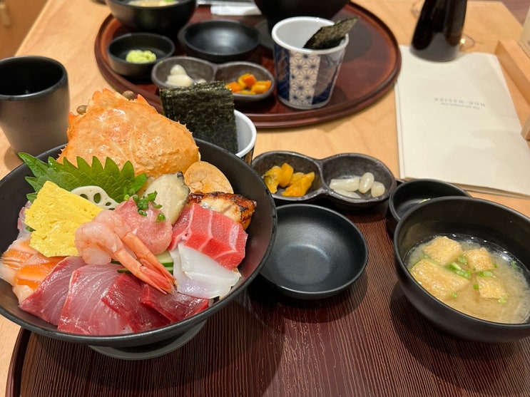  서울 여의도 더현대서울맛집 카이센동이 맛있는 우니도