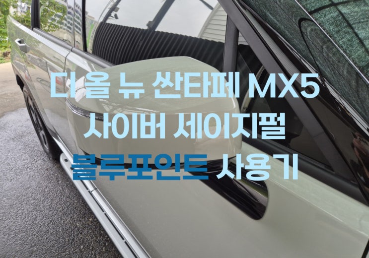  계양구에서 전해주는 디올 뉴 싼타페 사이버 세이지 펄 블루포인트 사용기