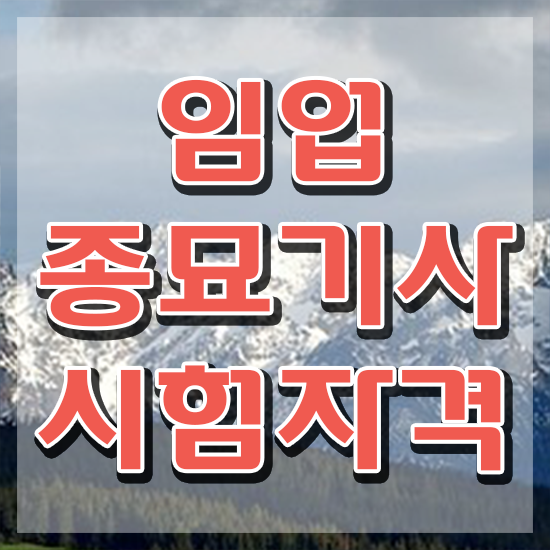  임업종묘기사 일정 임업종묘기사 시험자격 온라인 수업으로 간편하게 준비한 방법