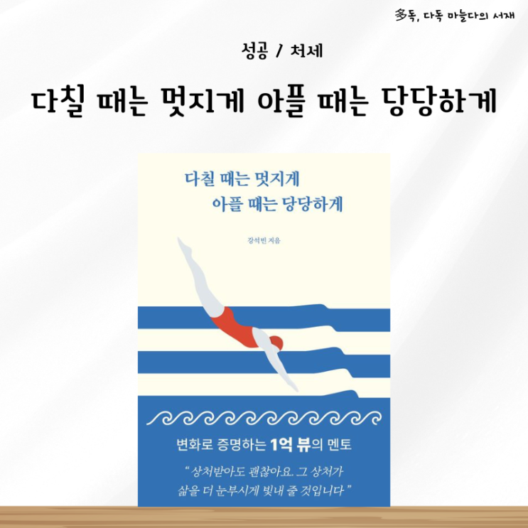  강석빈 에세이 추천 다칠 때는 멋지게 아플 때는 당당하게 서평