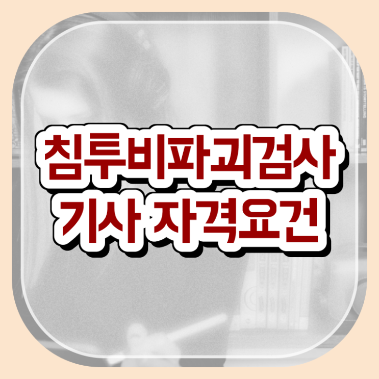  침투비파괴검사기사 준비물 침투비파괴검사기사 시험자격 온라인 수업으로 단기간에 완료한 팁