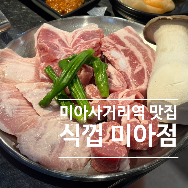  미아사거리역 고기집 식껍 미아점ㅣ삼겹살맛집 근데 이제 막창을 곁들인