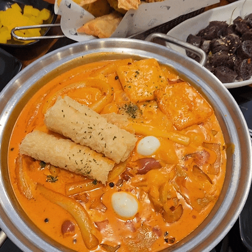  전주송천동떡볶이 맛집 [청년다방 전주송천점] 신메뉴 마라로제떡볶이 분식 세트 후기 청년다방 메뉴 추천