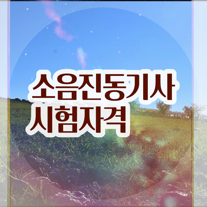  소음진동기사 시험 준비물 소음진동기사 자격요건 학점은행제로 빠르게 성공한 노하우