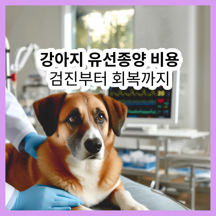  강아지 유선종양 비용, 검진부터 회복까지 얼마일까?