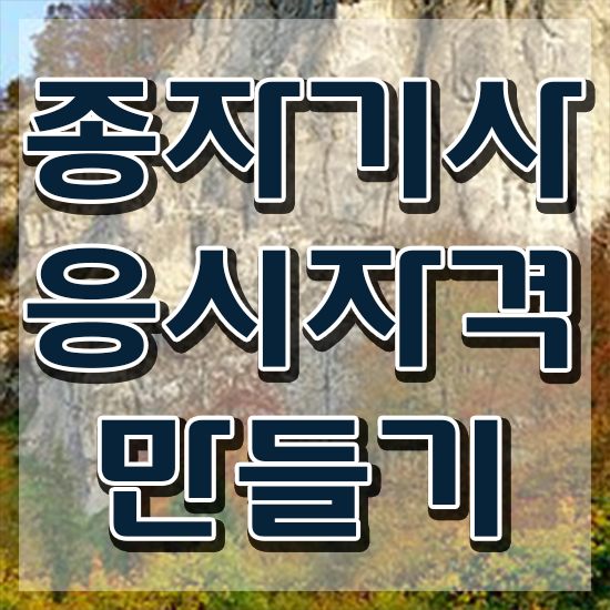  종자기사 준비물 종자기사 응시조건 온라인으로 빠르게 완료한 팁