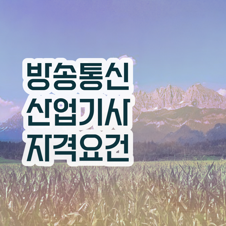  방송통신산업기사 준비기간 방송통신산업기사 시험자격 온라인 수업으로 단기간에 끝낸 팁