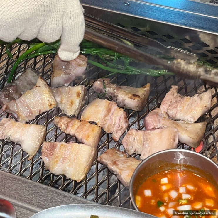  삼각지회식 용산숯돈명화 소금구이 분위기좋은맛집