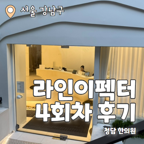  청담한의원 라인이펙터 4회차 팔뚝 지방분해 후기