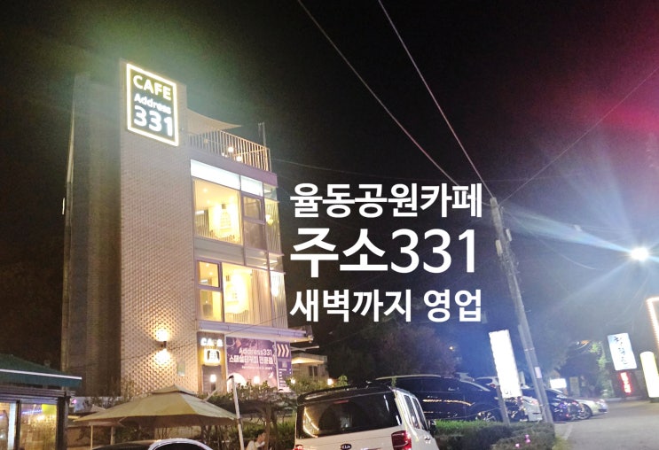  서현 율동공원 주변 카페 331 새벽까지 영업 내돈내산 리뷰