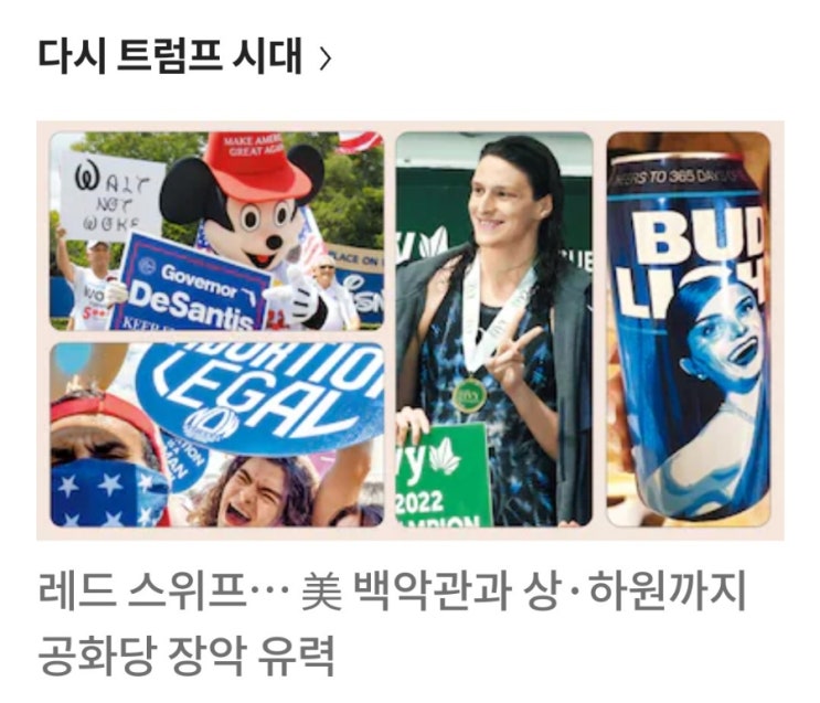 레드 스위프트...美 백악관과 상·<b>하원</b>까지 <b>공화당</b> 장악... 