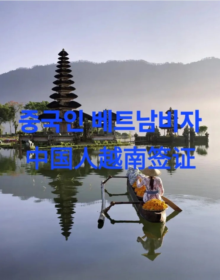  중국인 베트남 여행비자 발급(中国人办理越南旅游签证)
