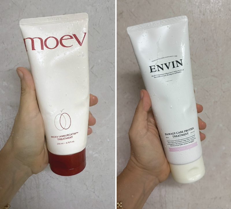 모에브 moev, 앙방 envin 트리트먼트 내돈내산 비교 +샴푸 꿀팁